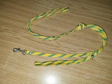 guinzaglio cane giallo e verde