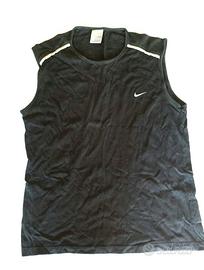 Smanicato Nike Swoosh  Black Jersey Size M. 178cm