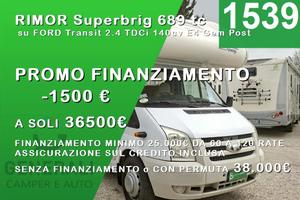 CAMPER RIMOR FORD MANSARDATO 7 POSTI DOPPIA DINETT