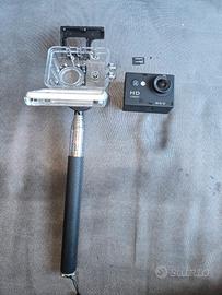 Action cam HD 1080p Wi-Fi MicroSD accessori