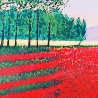 "Tra i filari" - Tela originale in acrilico 20x40