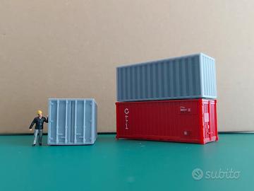 Container 20 piedi in scala H0 (1:87)