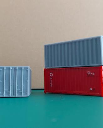 Container 20 piedi in scala H0 (1:87)