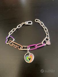 Bracciale maglia link Pandora ME con charm