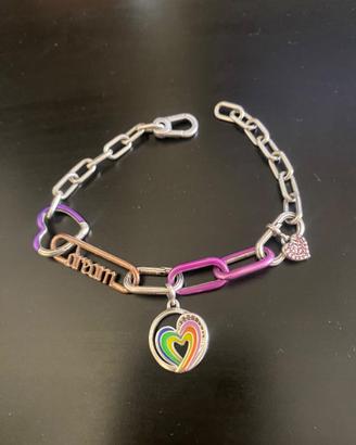 Bracciale maglia link Pandora ME con charm