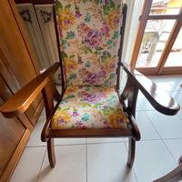 Sdraio in legno reclinabile