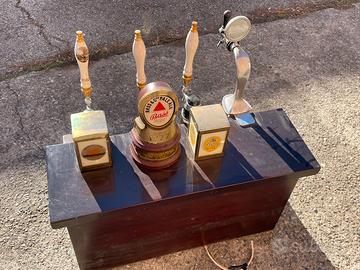 3 impianti spillatura birra, colonnine, accessori