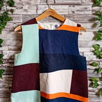 TOP/BLUSA SMANICATA MSGM TG. 46 COLOR BLOCK