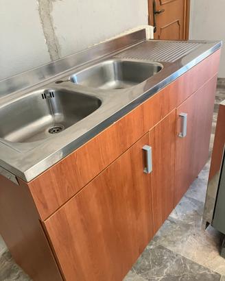 Mobile lavabo completo inox 120