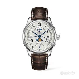 Longines Master Retrogrado Fasi Lunari 44mm Bianco