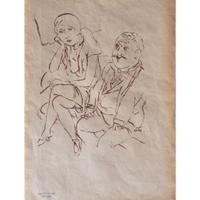 Grosz – disegno a china su carta