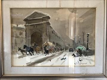 Quadri ad olio e acquerello di pittori mantovani