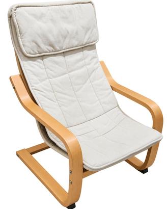 Ikea poäng poltrona a dondolo betulla beige