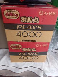 coppia shimano plays 4000 mulinelli elettrici mare