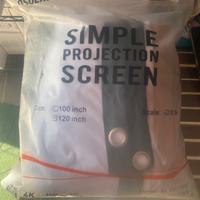 Telo per proiettore.