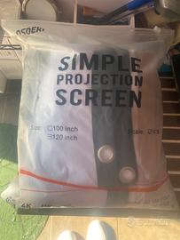 Telo per proiettore.