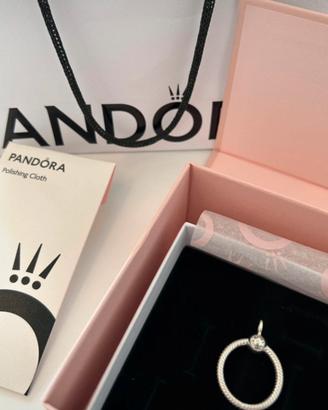 Pendente Pandora O per Charm - Argento sterling925