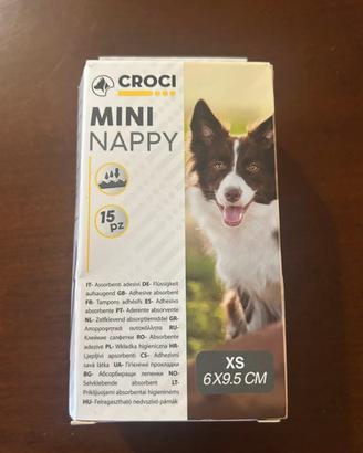 Mutanda igienica + assorbenti adesivi per cani