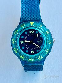 Swatch Scuba 200 Vintage Originale Blu/Turchese