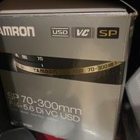 Obbiettivo Tamron 70-300 per canon