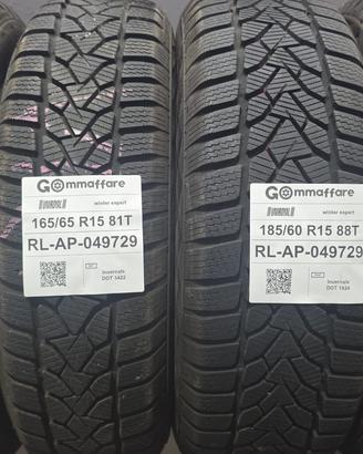 4 Pneumatici Bimisura Ant 165/65R15 Post 185/60R15