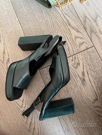 Sandali Maria Cristina verdi in pelle 35