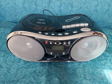 Radio Stereo Boombox Akai  - CD/MP3/Cassetta/Radio