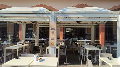 Pergola gazebo 6x3,5 con chiusure laterali e port 