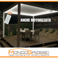 Bioclimatica alluminio 4x5 gazebo pergola tettoia