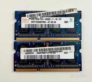 Due Ram di 2gb DDR3