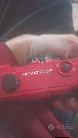 macchina fotografica minolta hi matic gf rossa