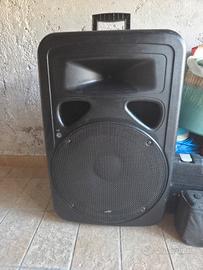 cassa karaoke con microfono