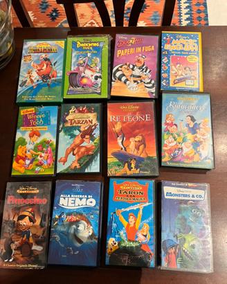 Lotto di 12 Videocassette WALT DISNEY