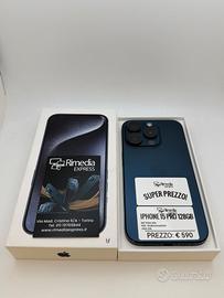 iPhone 15 Pro 128GB blu usato garanzia 