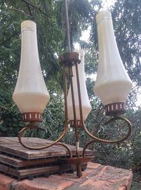 Lampadario Tre Canne Anni 50 a Savona