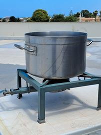 bruciatore e pentola 