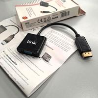 Link adattatore displayport maschio a vga femmina