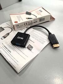 Link adattatore displayport maschio a vga femmina