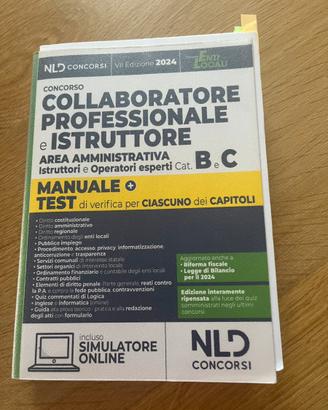 Libro Concorso collaboratore professionale e istru