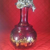 decanter con tappo ricoperto argento 925