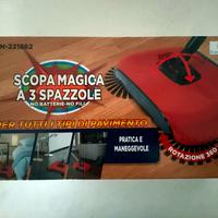 Scopa Magica Euronovità a 3 Spazzole - Come Nuova