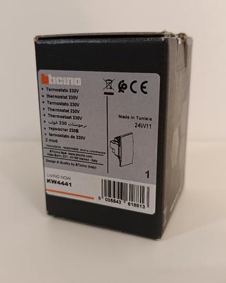 Termostato BTicino Living Now 230v cod. KW4441