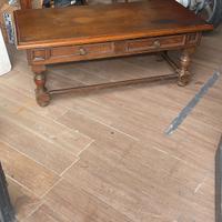  antico tavolo da fumo in legno massello 
