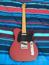 chitarra telecaster squier satin dakota red 40 th