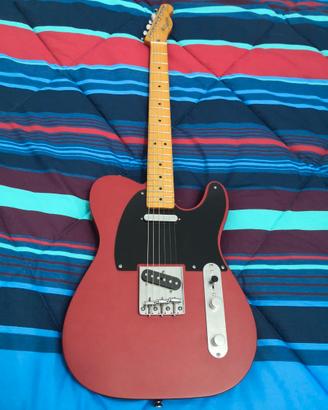 chitarra telecaster squier satin dakota red 40 th