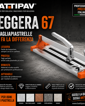 Battipav Leggera 67 Tagliapiastrelle Manuale Prof