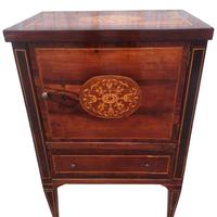 Credenzino Comodino Luigi XVI intarsiato lombardo