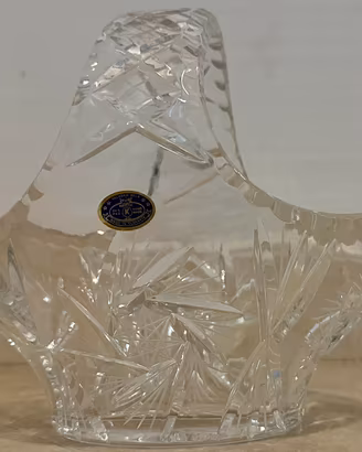 Cestino cristallo Velaska Bela hand made