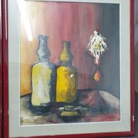 Quadro Olio su Tela completi di Cornice e Vetro 