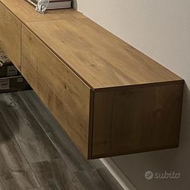Mobile sospeso finitura effetto rovere